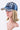 Crystal MILITARY MOM Embelished Fashion Denim Cap