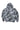 a black and white tie dye hoodie on a white background