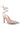 SPICED FAUX SUEDE CUT OUT HEEL LACEUP SANDALS