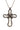 Genuine Stone Cross Pendant Necklace Set