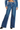 Crossed Low Rise Hand Blush Painting Wide Jeans