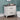 White Color Nightstand Bedroom 1pc Nightstand Solid wood Black Appliance Pull 2-Drawers bedside Table Gray Top, Two Tone Finish