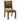 Simple Rustic Style Brown Fabric 2pcs Side Chairs Bold Sturdy Design Rustic Oak Solidwood Frame Nailhead Dining Chairs Furniture