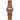 Time and Tru Women's Crystal Accent Watch with Perforated Strap