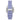 Time and Tru Women's Silver Tone Digital Watch with Lavender Silicone Strap