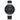 Time and Tru Women's Black Dial Silver Tone Watch